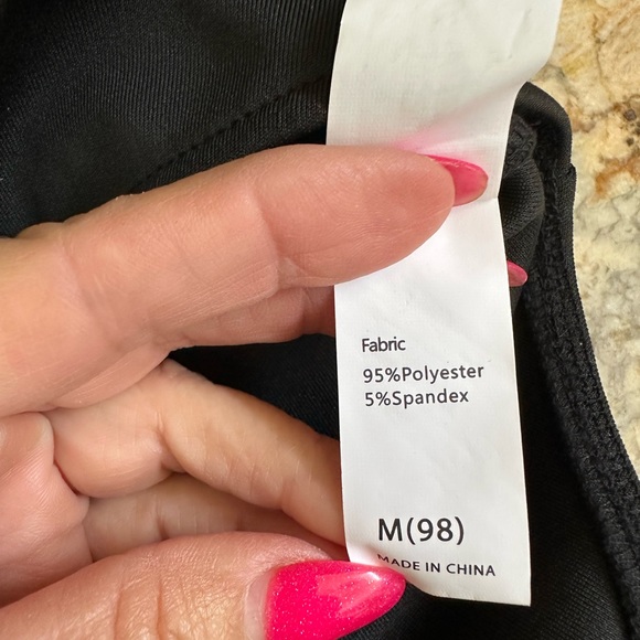 Dream Bandit sz MD  black tank top bodysuit adjustable straps like new - Picture 5 of 5